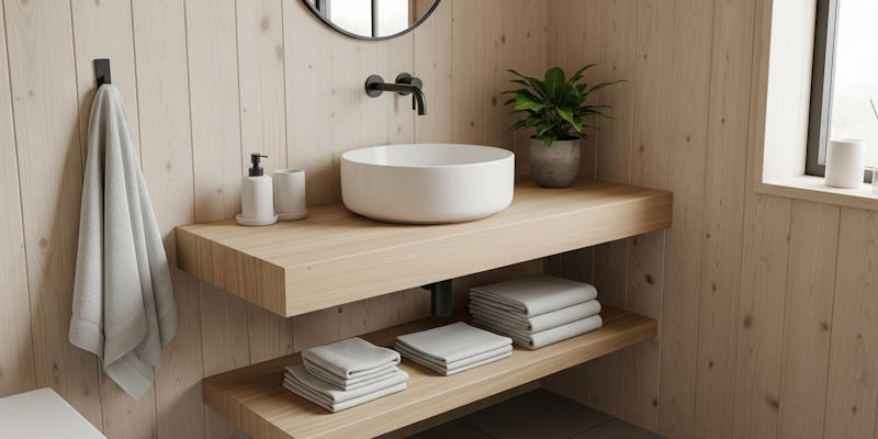 Illustration of a countertop basin